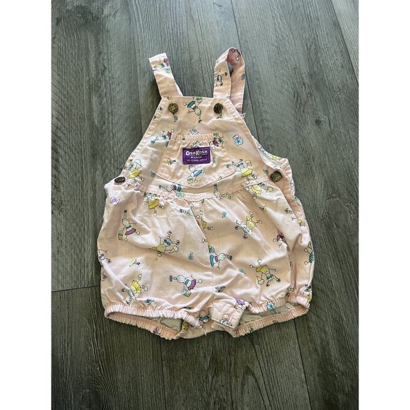 Vintage Oshkosh B’Gosh Pink Ice Cream Bubble Romper Baby Toddler Girl SZ 24M - Picture 1 of 5